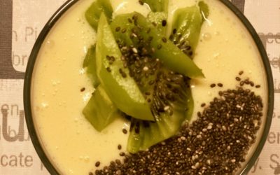 Chia pudding with kiwi